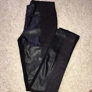 Zara Leather & Suede Leggings